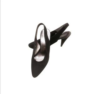 Vintage Salamander Suede Slingback.